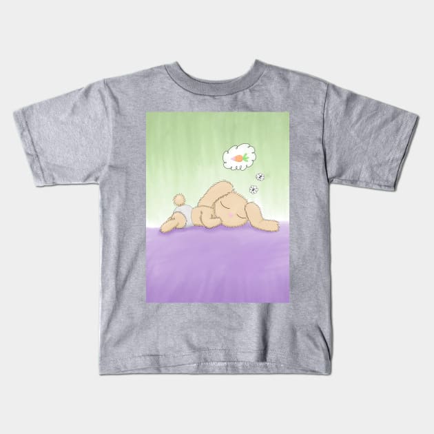 B. B. Bunny Sleeping Gender Neutral Kids T-Shirt by Myowu